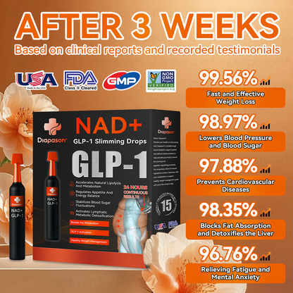 𝐷𝑖𝑎𝑝𝑎𝑠𝑜𝑛® 𝑁𝐴𝐷+ 𝐺𝐿𝑃-1 Slimming Drops 💧 - Suitable for Obesity, Diabetes, and Cardiovascular Diseases