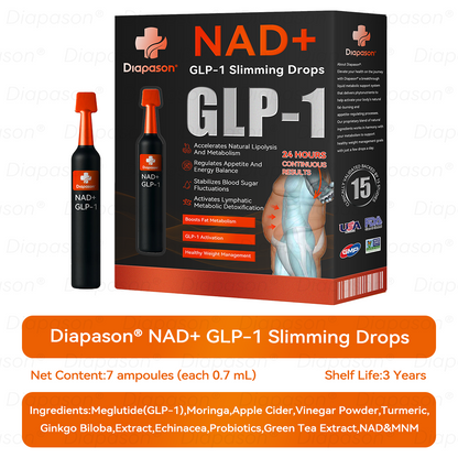 𝐷𝑖𝑎𝑝𝑎𝑠𝑜𝑛® 𝑁𝐴𝐷+ 𝐺𝐿𝑃-1 Slimming Drops 💧 - Suitable for Obesity, Diabetes, and Cardiovascular Diseases