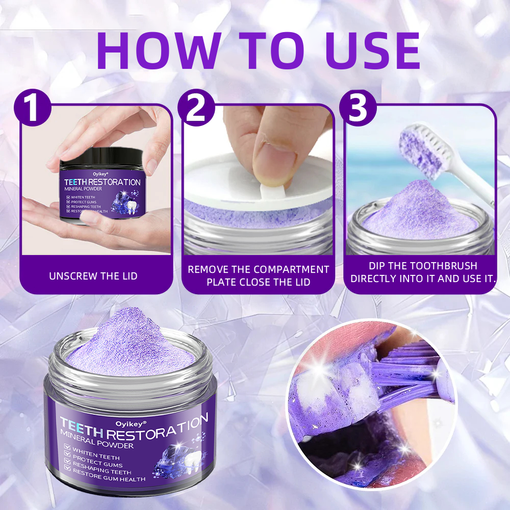 𝐎𝐲𝐢𝐤𝐞𝐲® 💕Mineral Whitening Tooth Powder  (🎁 Exclusive Promotion - 60% Off)