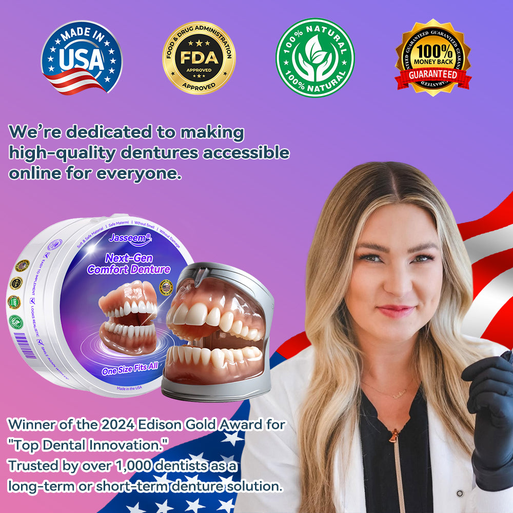 𝐉𝐚𝐬𝐬𝐞𝐞𝐦® Latest Premium Comfort Dentures🌌(High-End Dentures, Easy to Wear - Limited Time 70% Discount)