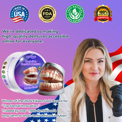 𝐉𝐚𝐬𝐬𝐞𝐞𝐦® Latest Premium Comfort Dentures🌌(High-End Dentures, Easy to Wear - Limited Time 70% Discount)