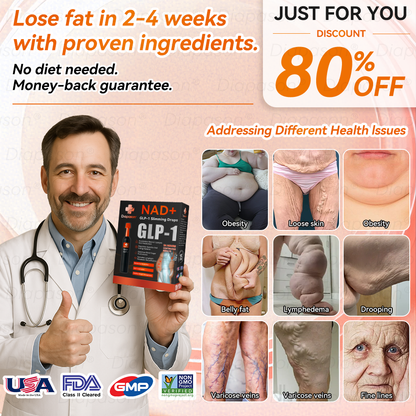 𝐷𝑖𝑎𝑝𝑎𝑠𝑜𝑛® 𝑁𝐴𝐷+ 𝐺𝐿𝑃-1 Slimming Drops 💧 - Suitable for Obesity, Diabetes, and Cardiovascular Diseases
