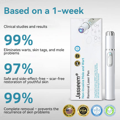 𝐉𝐚𝐬𝐬𝐞𝐞𝐦® Medical-Grade Laser Pen 🏆 (Powered by CO₂ laser technology – effectively removes moles, warts, skin tags, pigmentation spots, and other skin imperfections)🔥