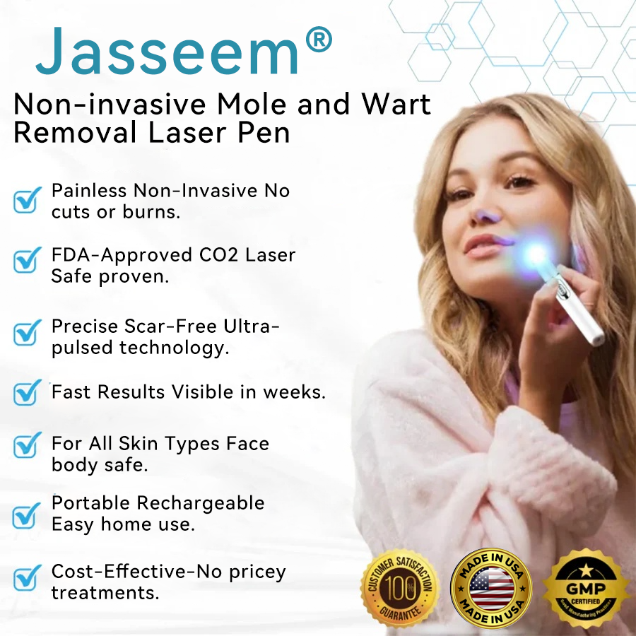 𝐉𝐚𝐬𝐬𝐞𝐞𝐦® Medical-Grade Laser Pen 🏆 (Powered by CO₂ laser technology – effectively removes moles, warts, skin tags, pigmentation spots, and other skin imperfections)🔥